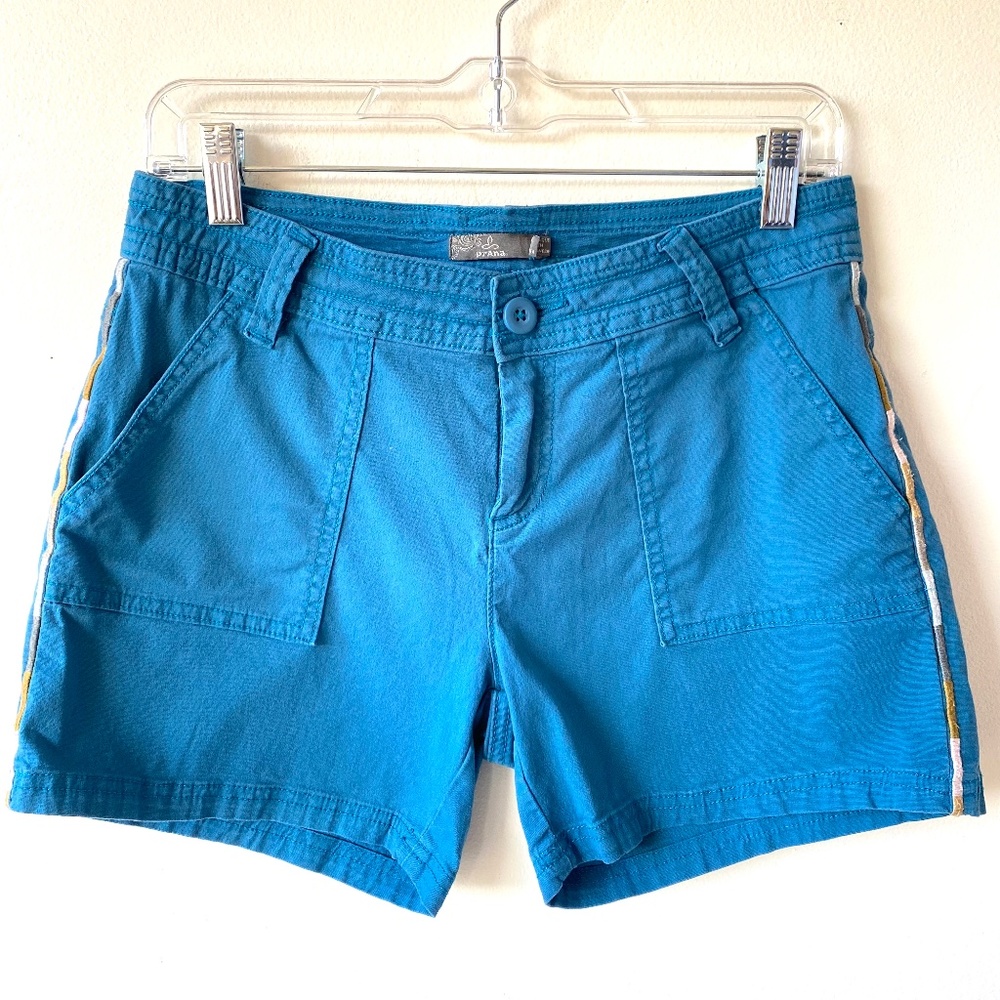 Prana Cool Canopy Teal Blue Shorts
